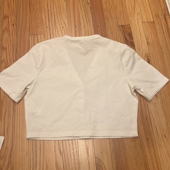 Alexander Wang Crop Jersey Snap Top - Picture 6 of 8